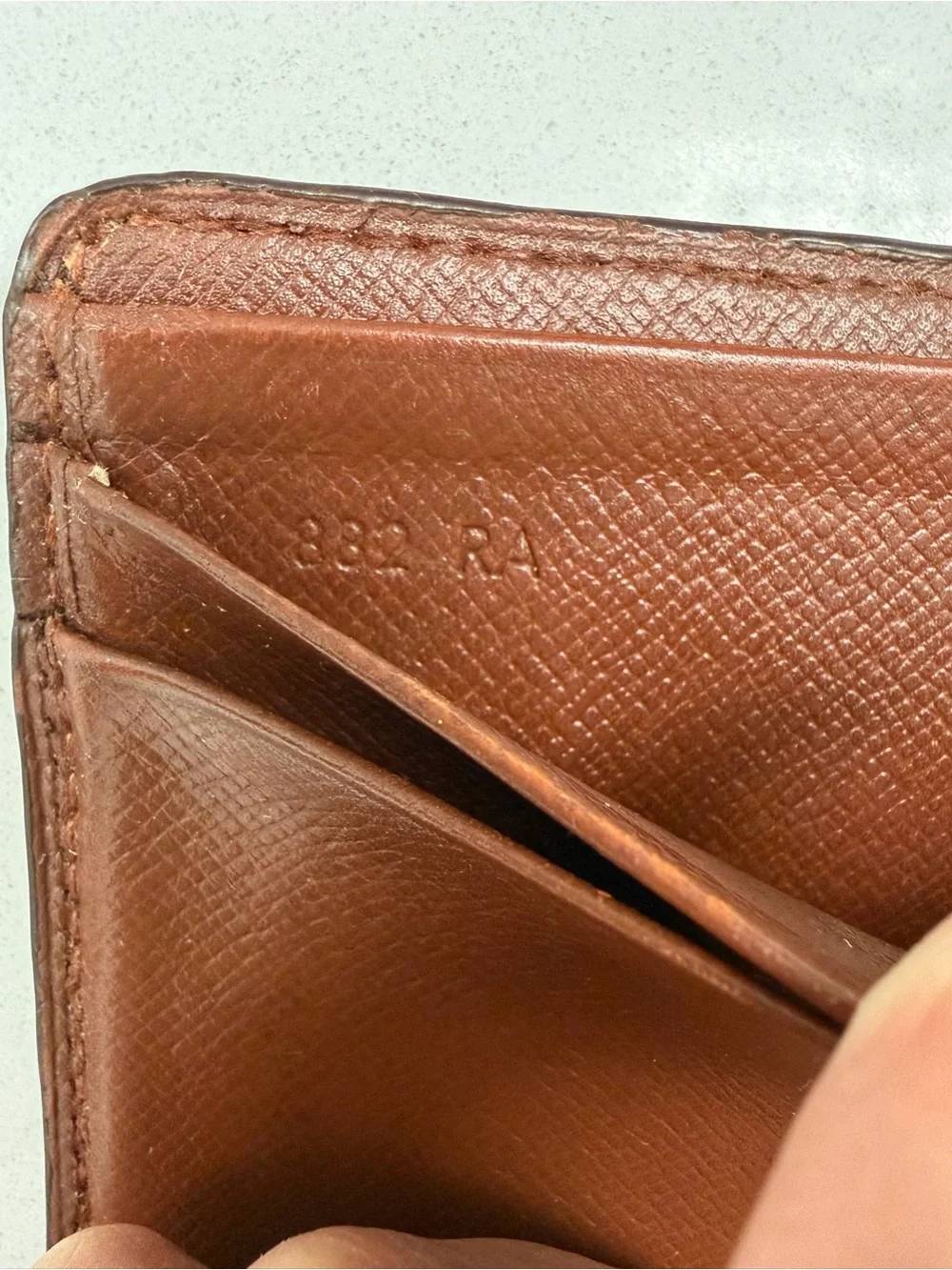Vintage Black Louis Vuitton Brown Monogram Canvas Bi-Fold Wallet